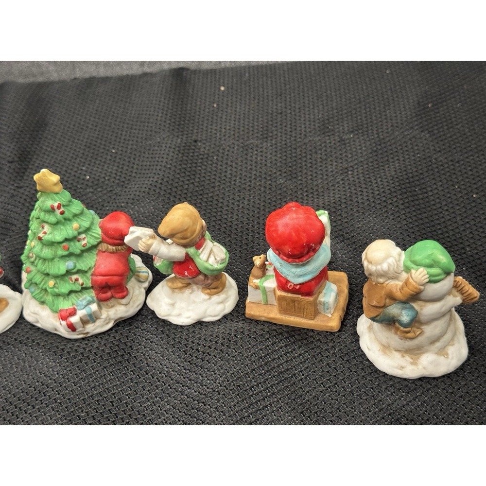 Vintage Miniature Christmas Figurines, (Lot‎ Of 7) Mercuries USA, 1991. - Picture 9 of 16